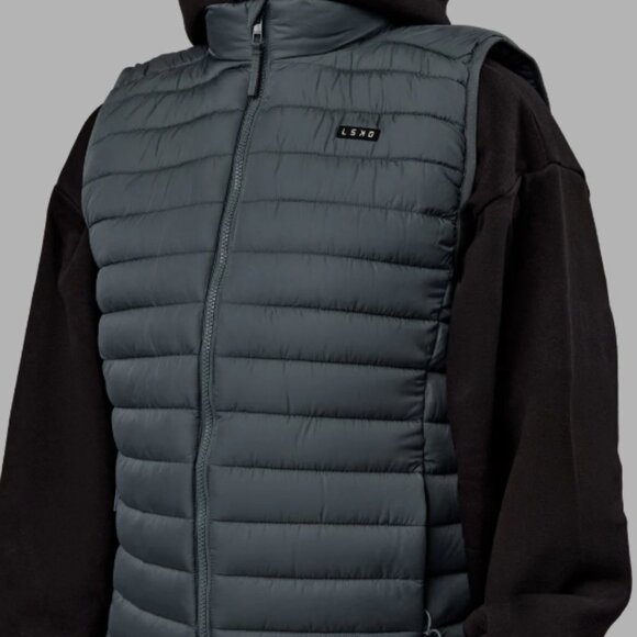 NWT Men's LSKD All Day Puffer Vest Storm/Gray – Large - Picture 5 of 6